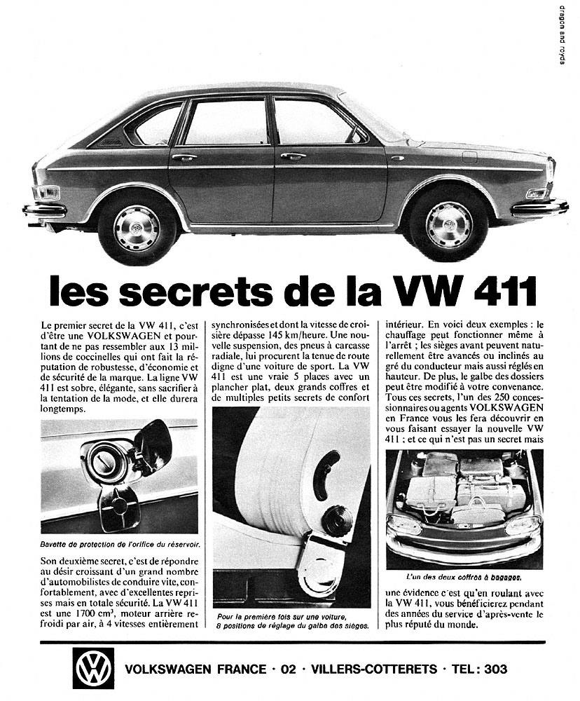 Publicit� Volkswagen 1968