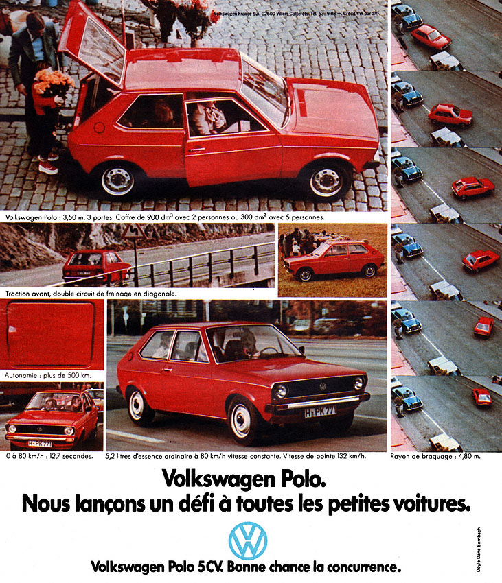 Publicit� Volkswagen 1975