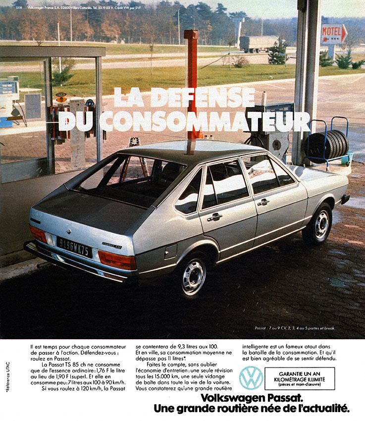 Publicit� Volkswagen 1976