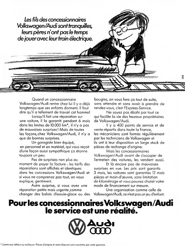 Publicit� Volkswagen 1978