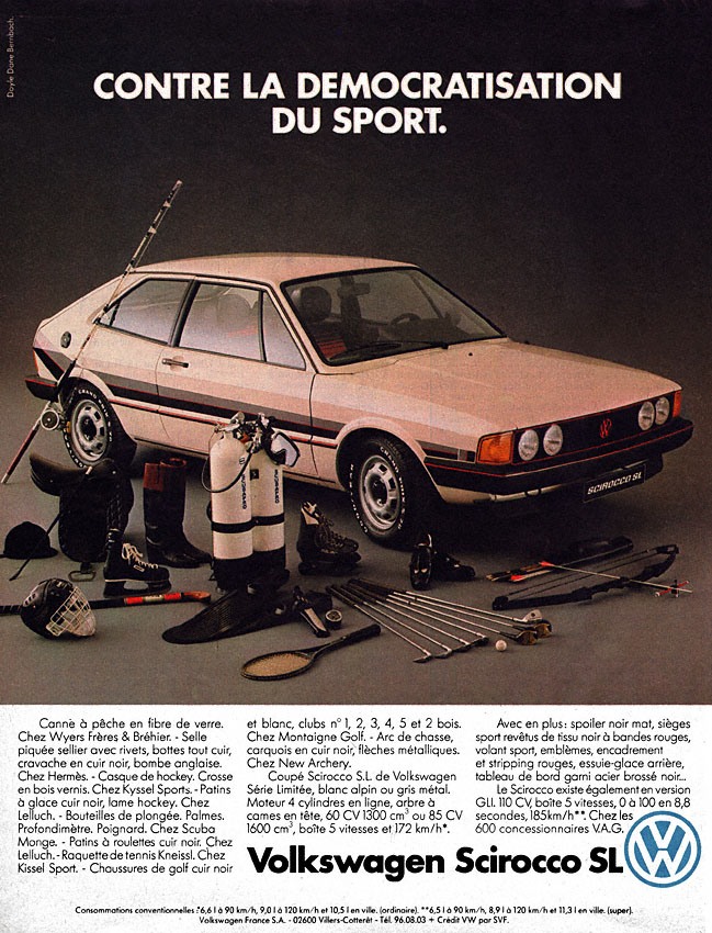 Publicit� Volkswagen 1980