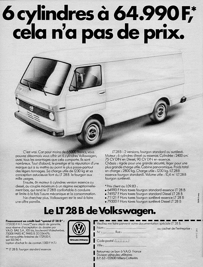 Marque Volkswagen 1983