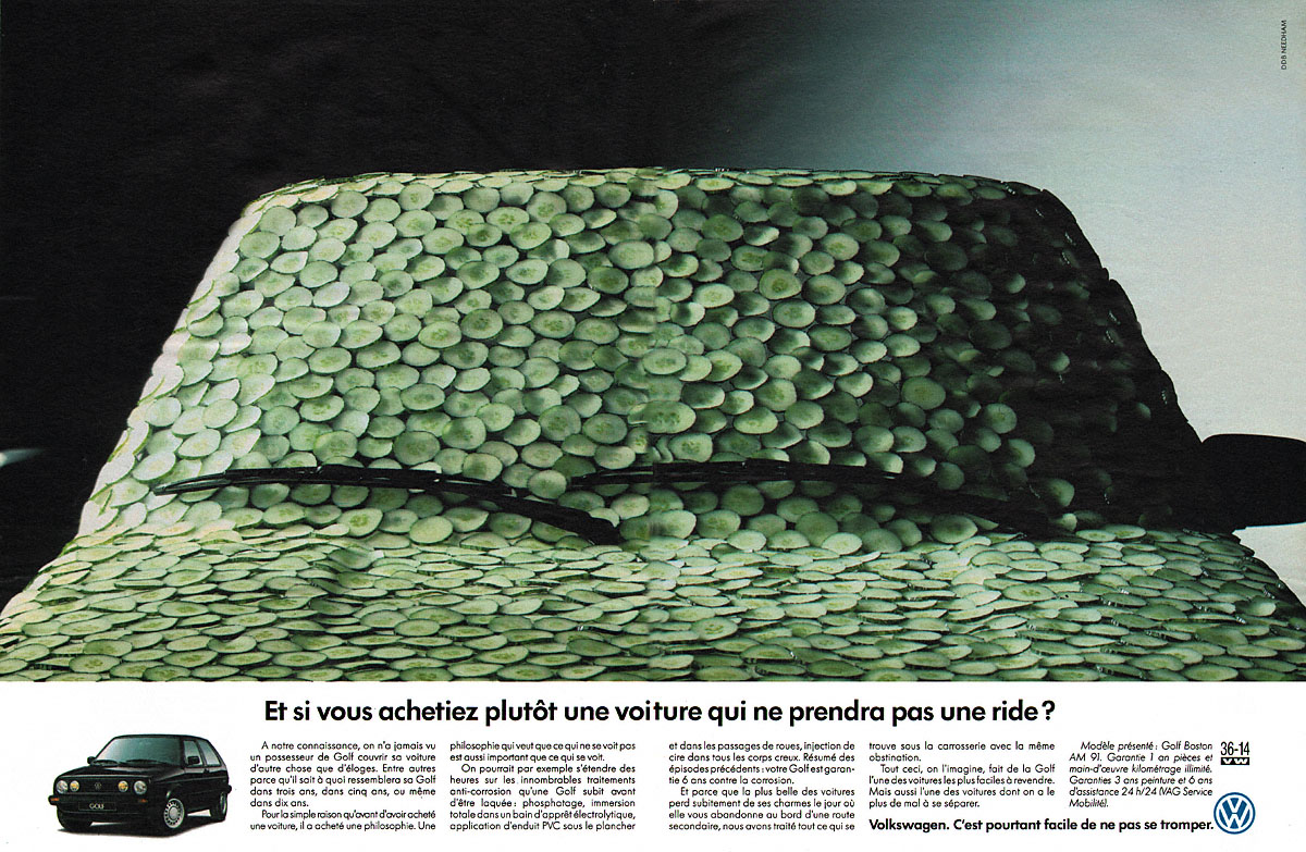 Publicit� Volkswagen 1991