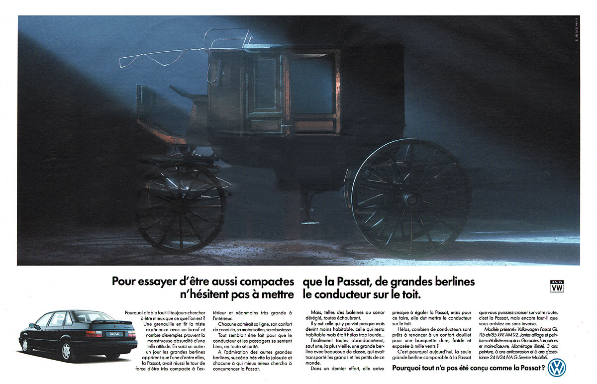 Publicit� Volkswagen 1991