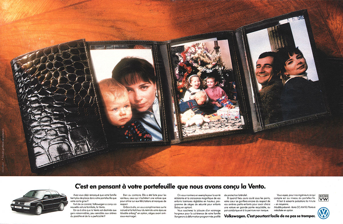 Publicit� Volkswagen 1993