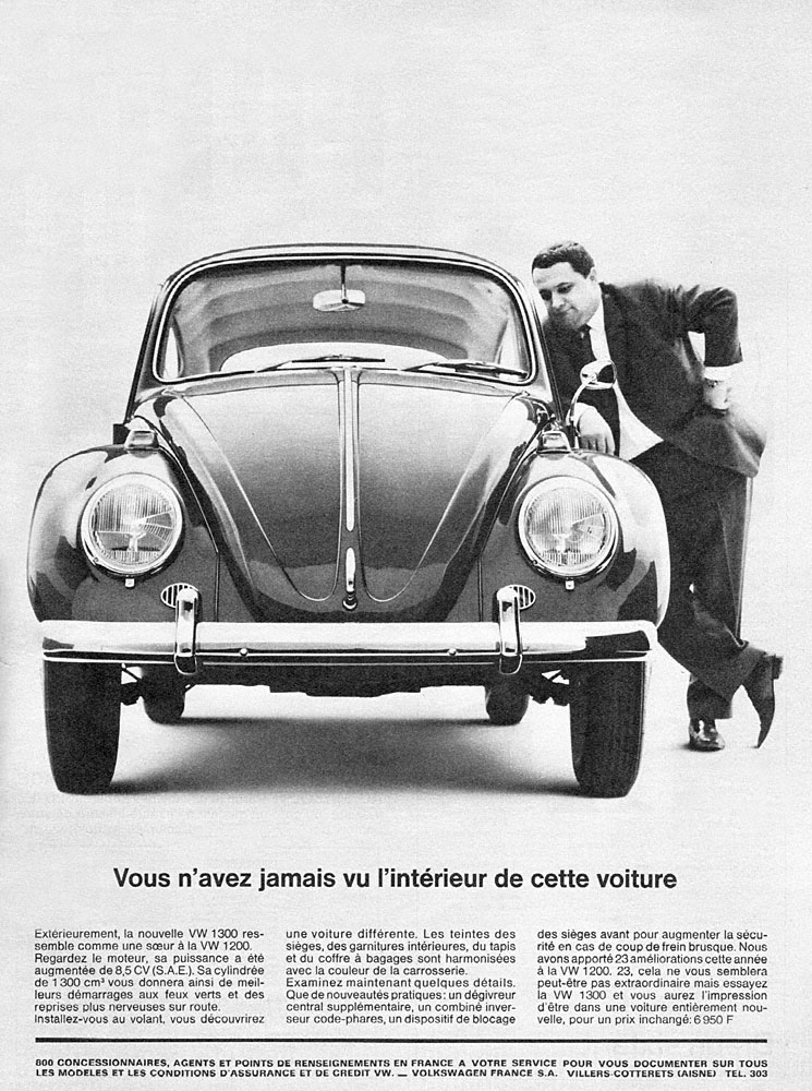 Publicit� Volkswagen 1965