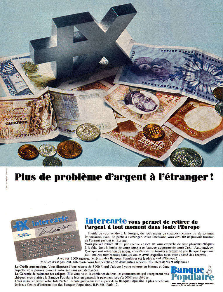 Publicit� Banque Populaire 1968
