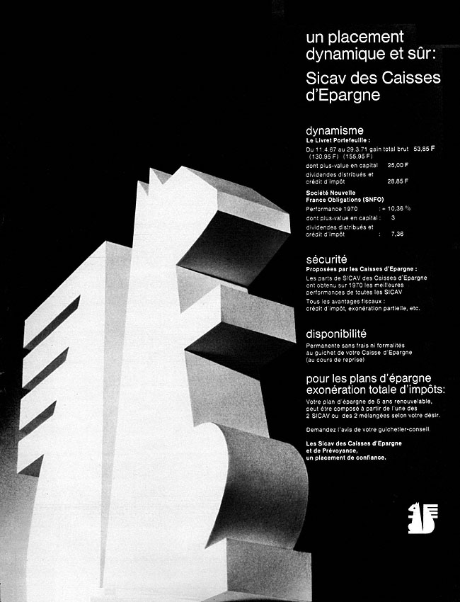 Publicité Caisse Epargne 1971