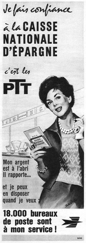 Publicit� Caisse Epargne 1962