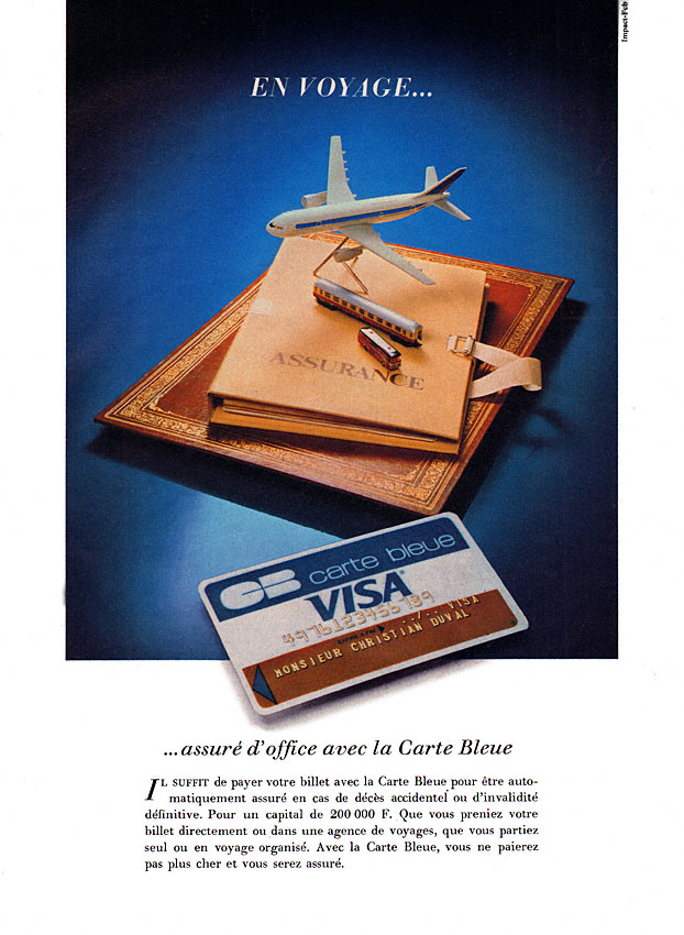 Marque Carte bleue 1980
