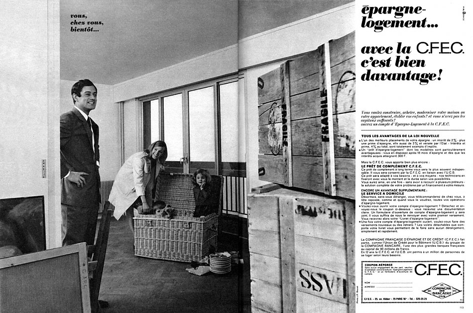 Publicit� Cfec 1966