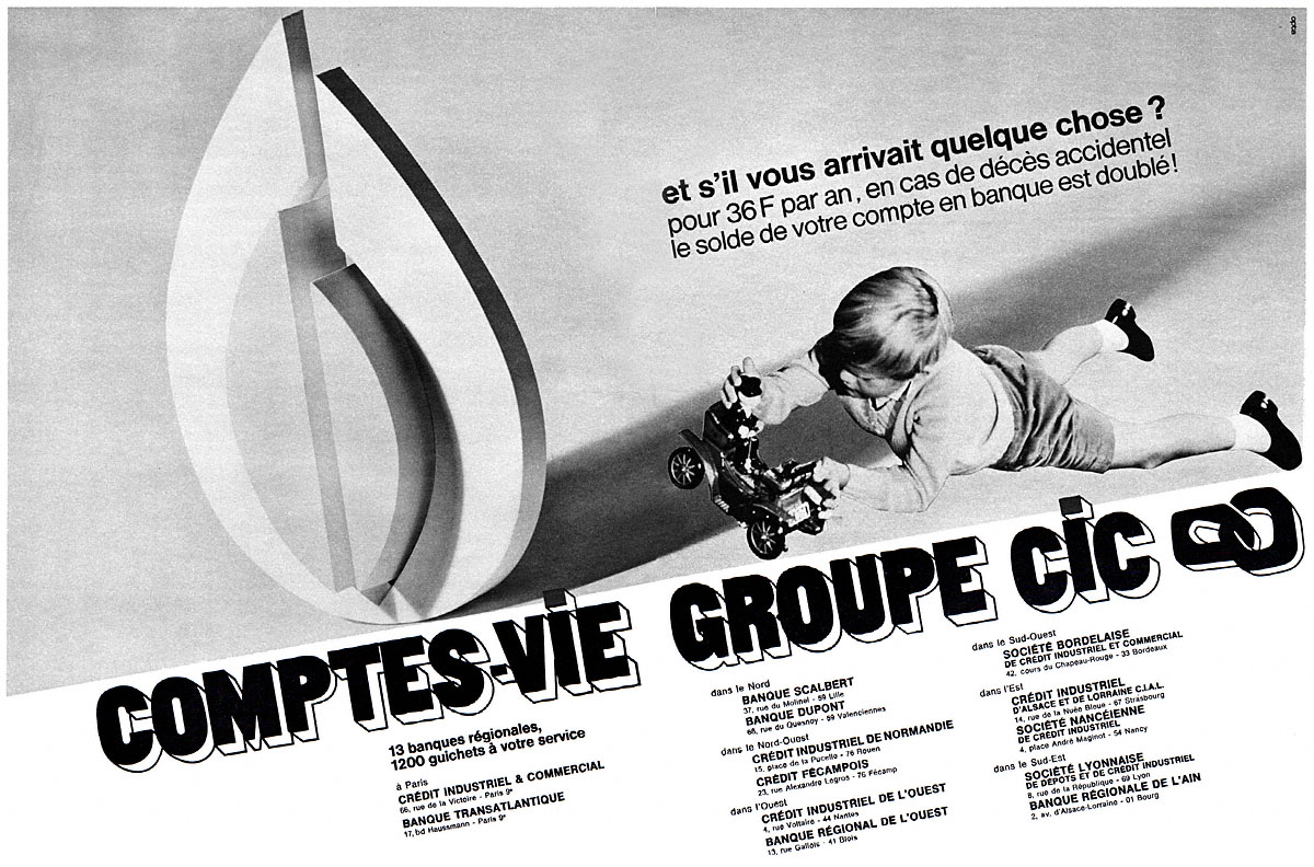 Publicit� Cic 1968