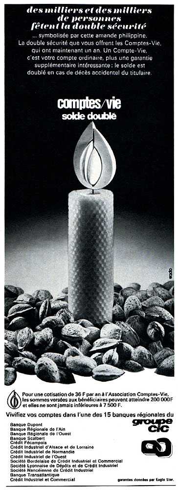 Publicit� Cic 1968