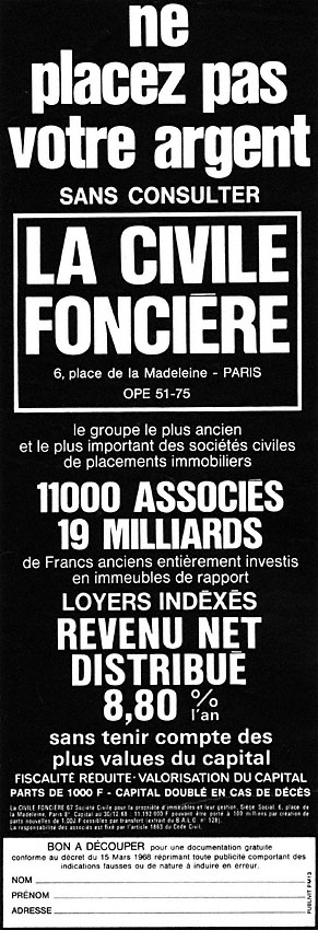 Publicit� Civile Fonci�re 1969