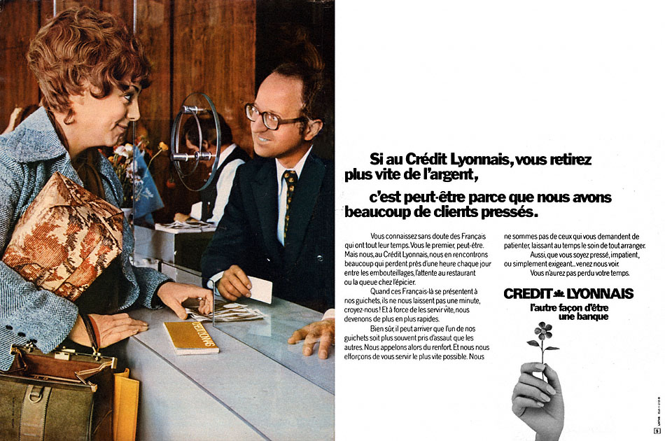 Publicit� Credit Lyonnais 1972