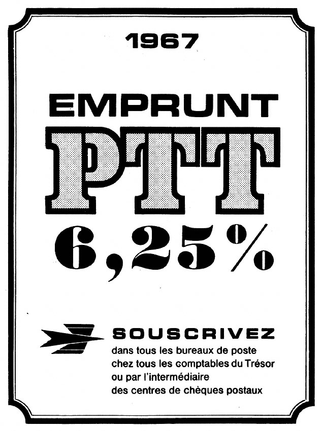Publicit� Emprunts 1967