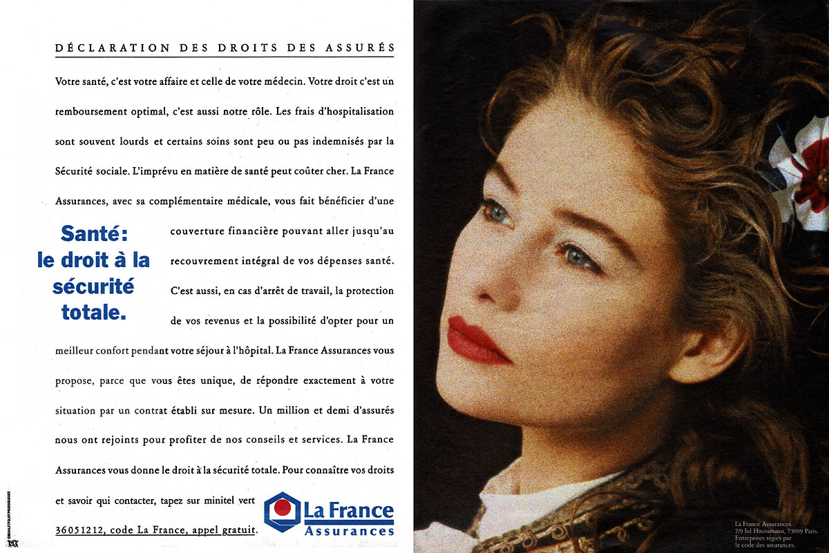Publicit� LaFrance 1989
