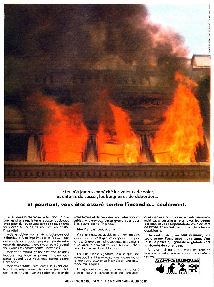 Publicit� ZxDiversAssurances 1968