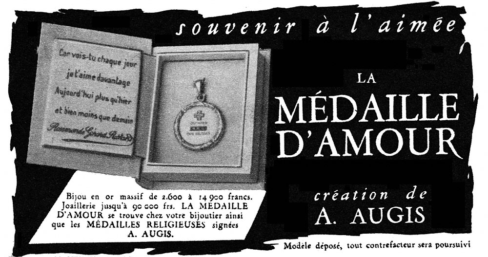 Publicit� Augis 1956