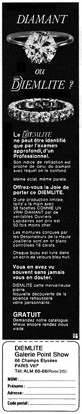 Publicit� Diemlite 1973