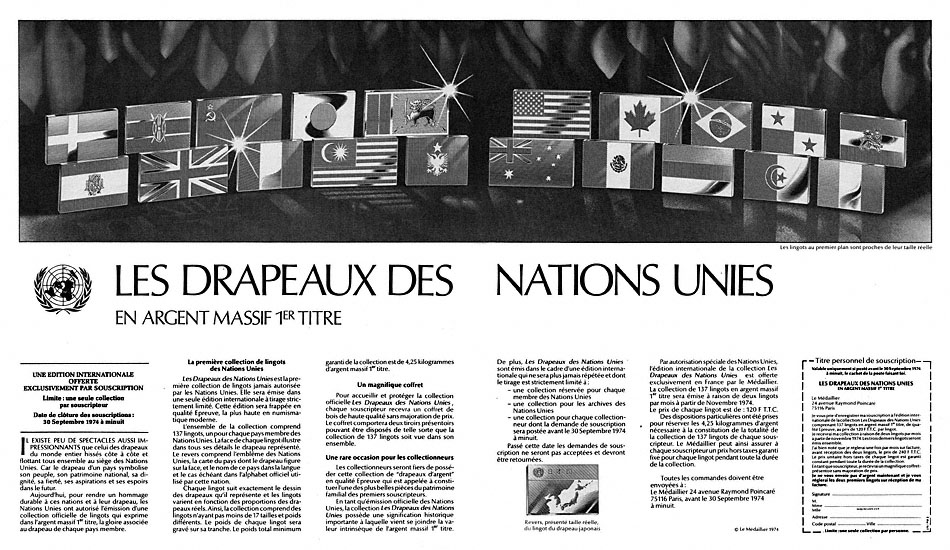 Marque Medaillier 1974