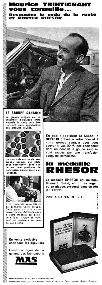 Publicit� Rhesor 1963