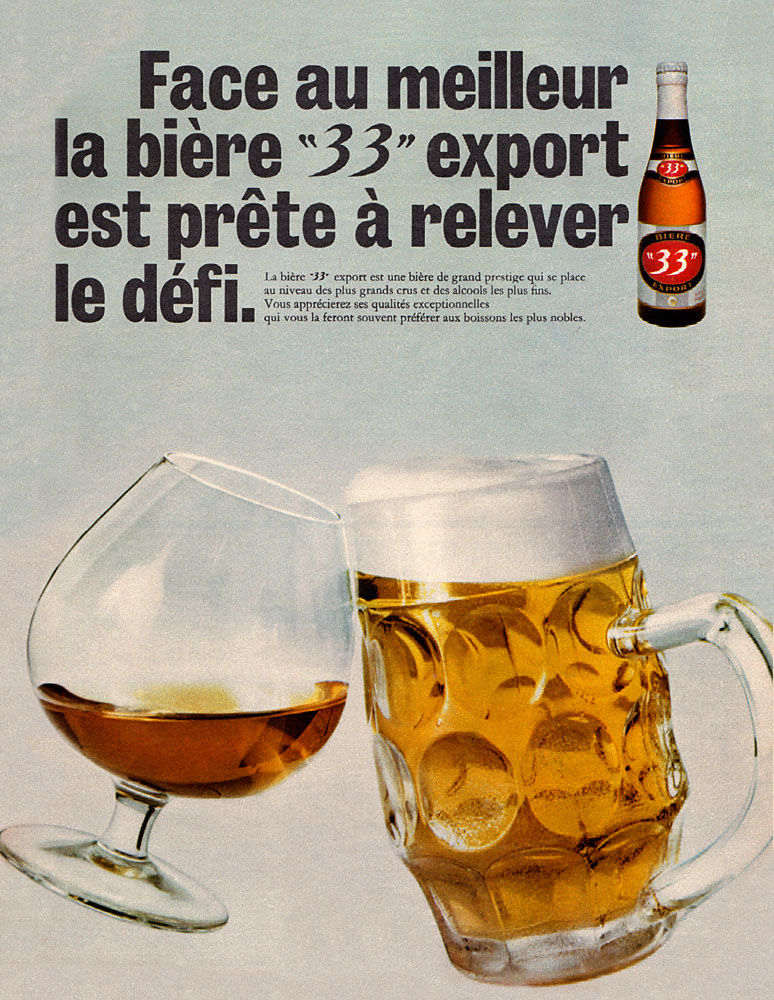 Publicit� 33 export 1968