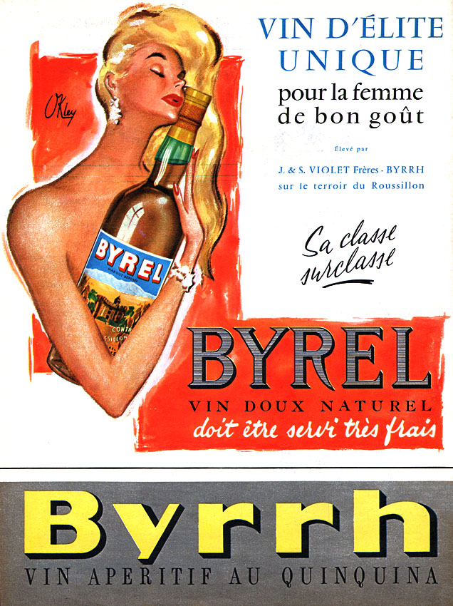 Publicit� Byrel 1958