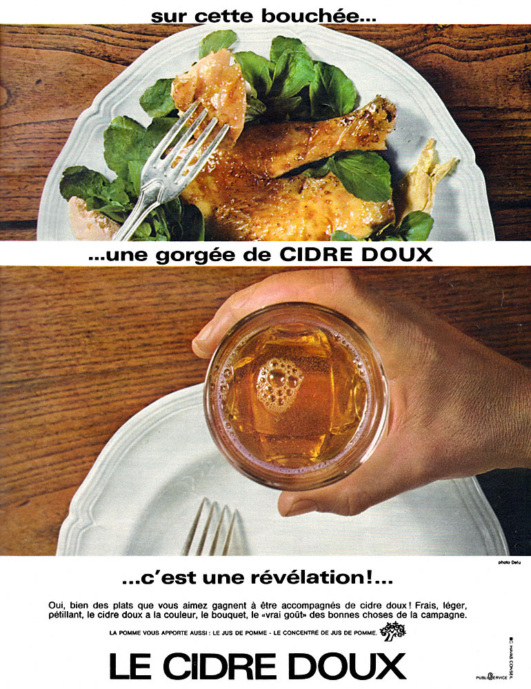 Publicit� Cidre doux 1965