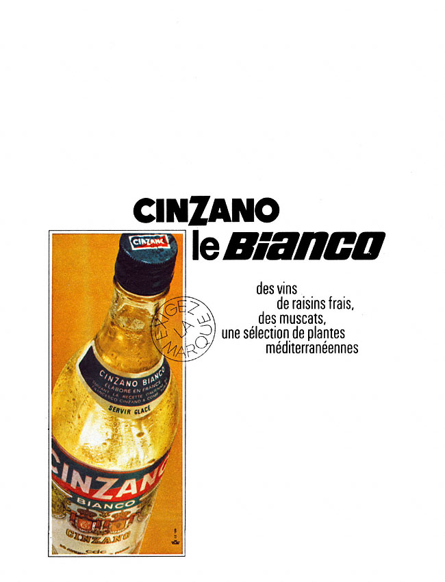 Publicit� Cinzano 1968