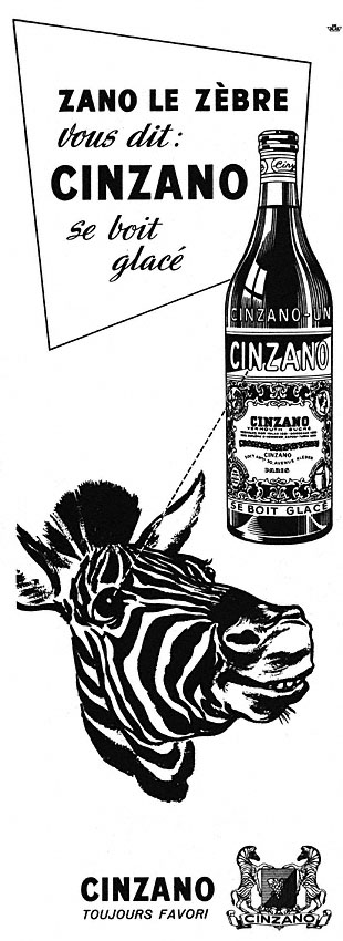 Publicit� Cinzano 1951