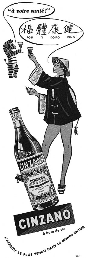 Publicit� Cinzano 1952