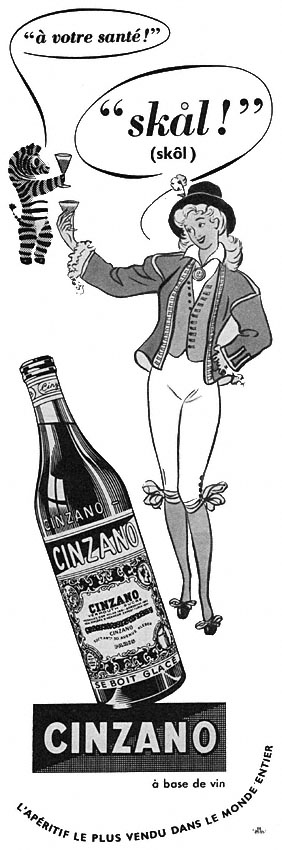Marque Cinzano 1952