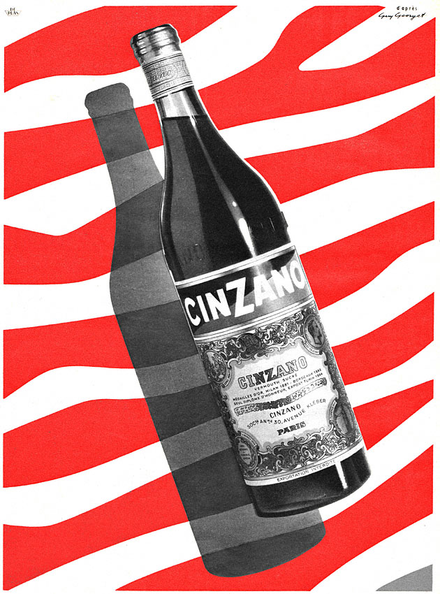 Publicit� Cinzano 1955