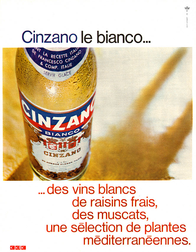 Publicit� Cinzano 1966