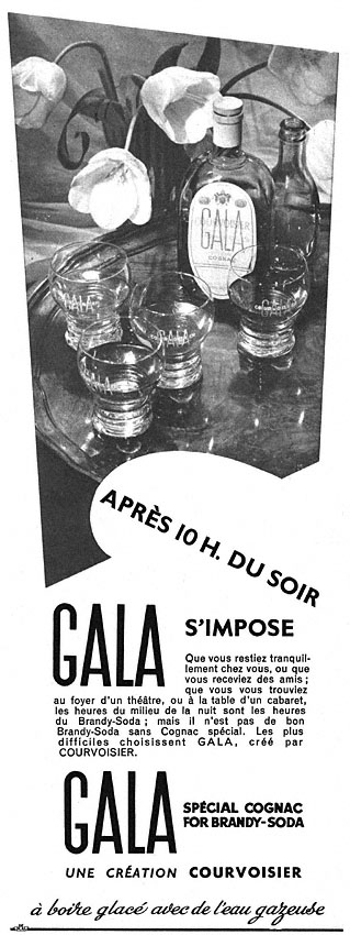 Publicit� Courvoisier 1951