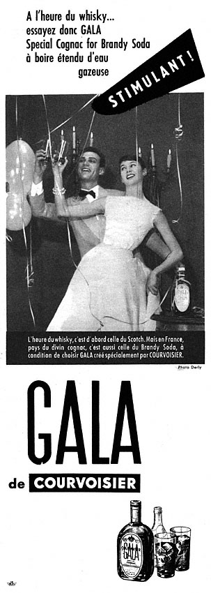 Publicit� Courvoisier 1956