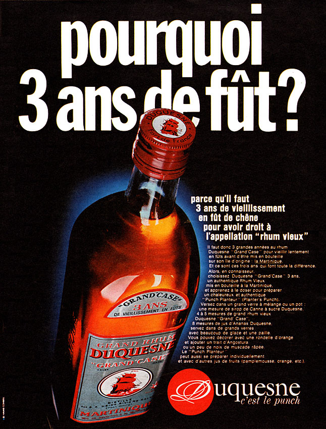Publicit� Duquesne 1970