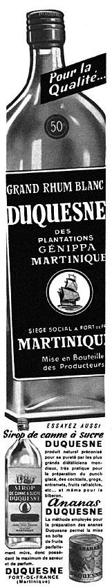 Publicit� Duquesne 1955