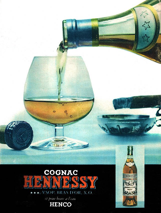Publicit� Hennessy 1956