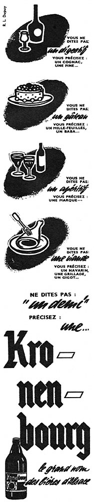 Marque Kronenbourg 1953