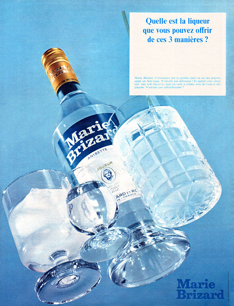 Publicit� Marie Brizard 1968