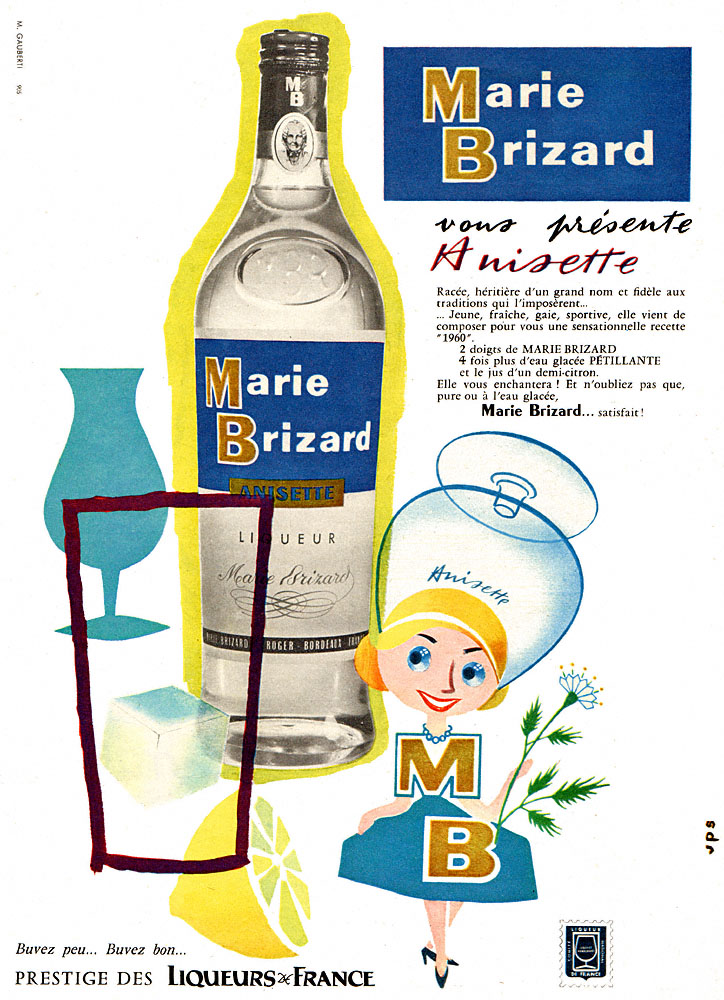 Publicit� Marie Brizard 1960