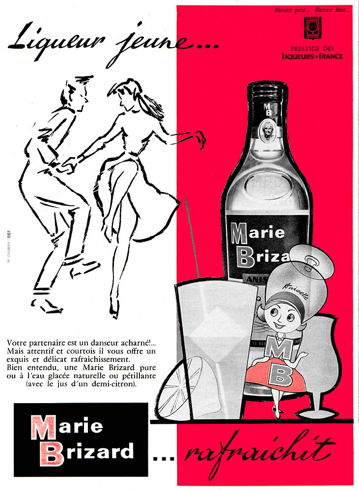 Publicit� Marie Brizard 1960