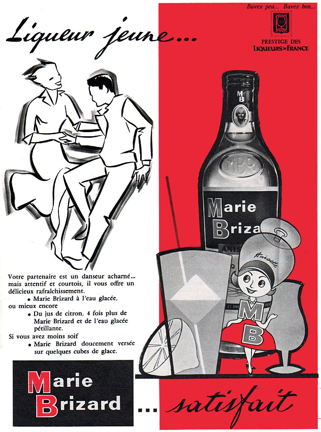 Publicit� Marie Brizard 1960