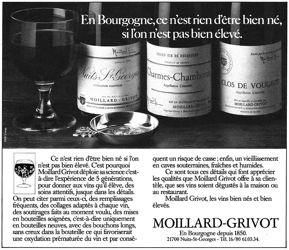 Marque Moillard-Grivot 1985