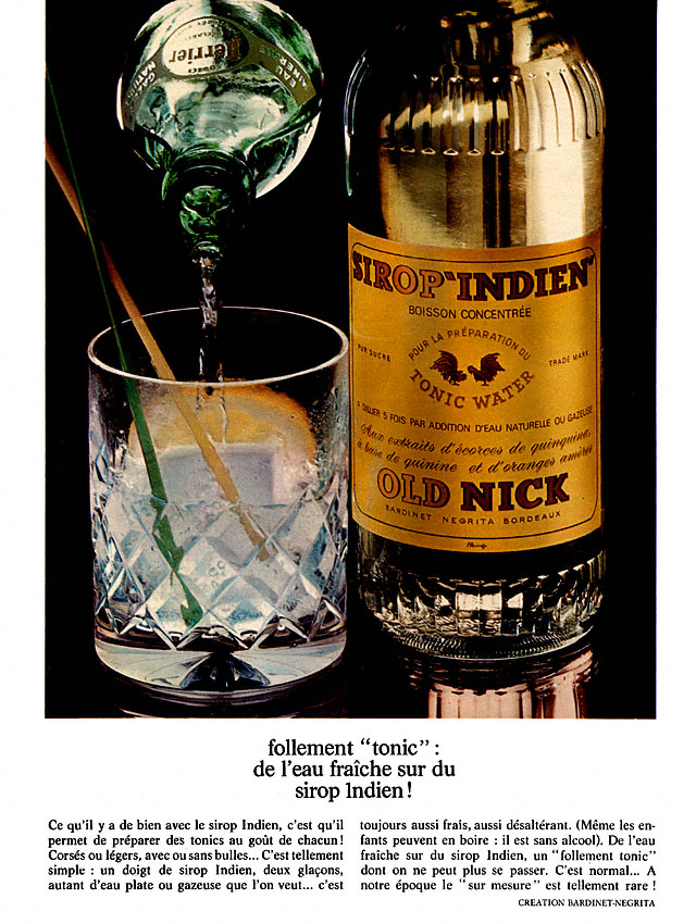 Publicit� Old nick 1970