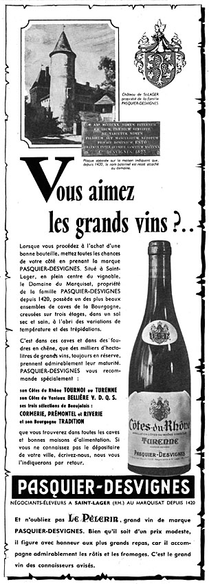Marque Pasquier-Desvignes 1959