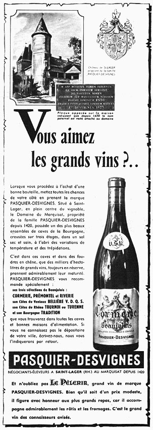 Marque Pasquier-Desvignes 1960