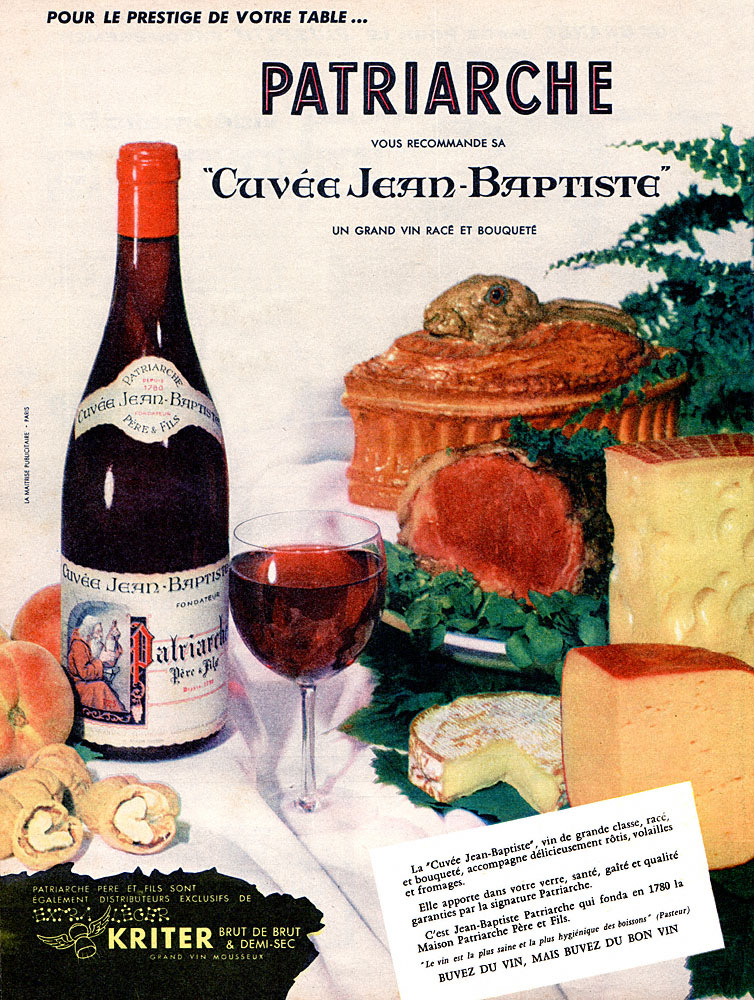 Publicit� Patriarche 1959
